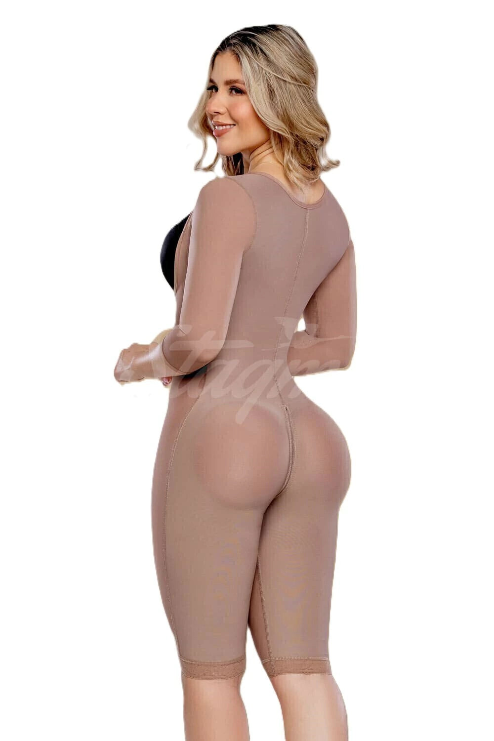 FAJA ULTRA INVISIBLE PROGRESIVA PIERNA LARGA CON MANGAS LA IMPACTANTE!